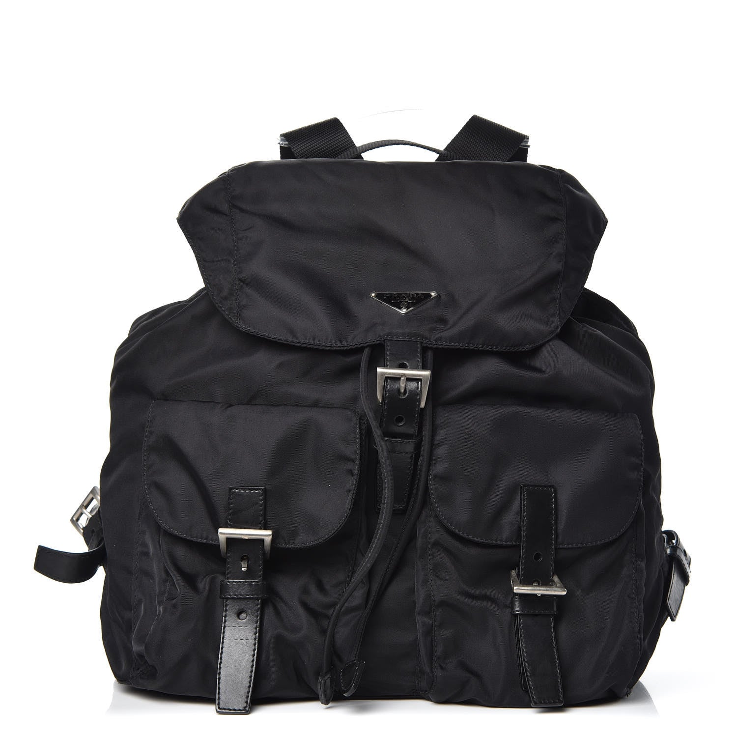 Prada Nylon Vela Medium Backpack Black 1 of 9