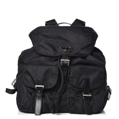 Prada Nylon Vela Medium Backpack Black 1 of 9