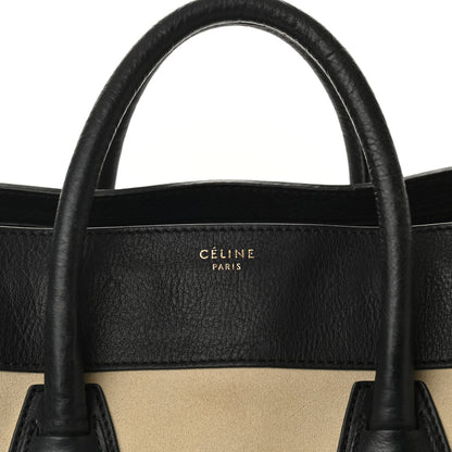 Celine Nubuck Smooth Calfskin Medium Luggage Black 6 of 14