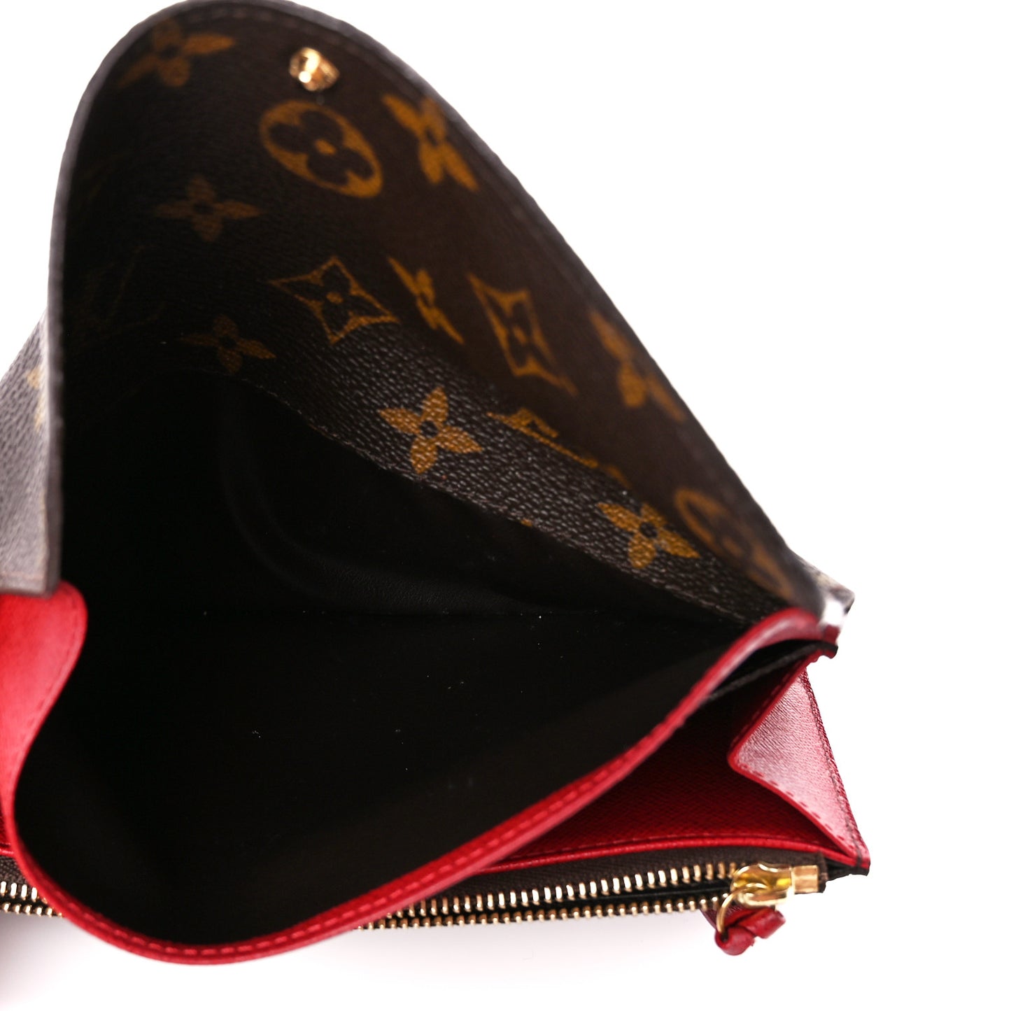 Monogram Emilie Wallet Rouge