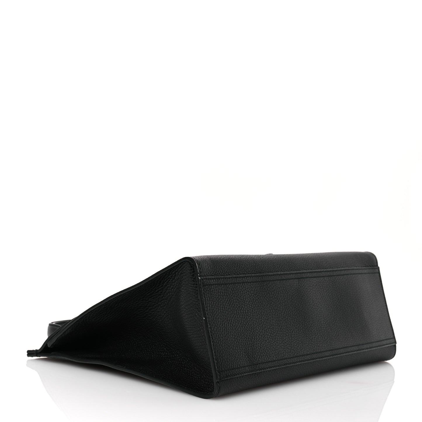 Calfskin Medium GG Marmont Top Handle Bag Black