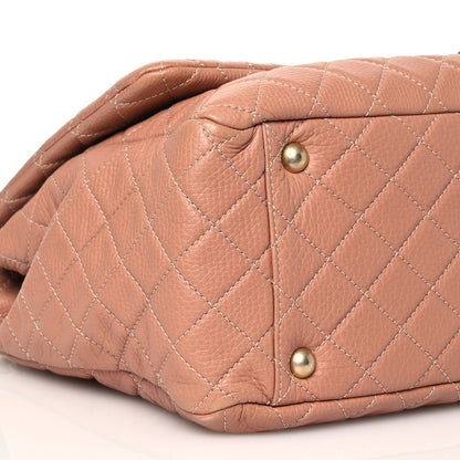 Chanel Calfskin Quilted XXL Travel Flap Bag Camel 10 of 13
