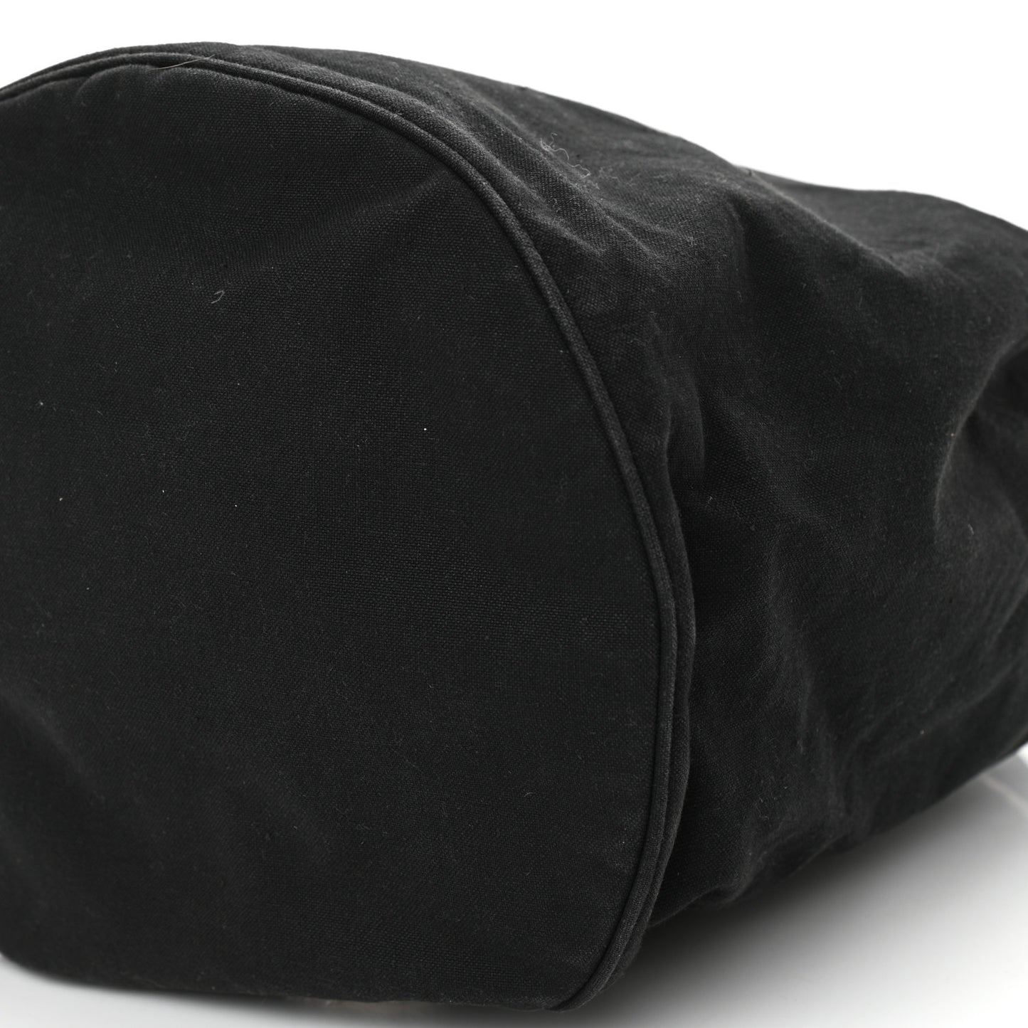 Canvas Drawstring Backpack Black White