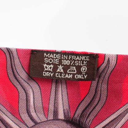 Hermes Silk Astrologie Twilly Rouge Grey Vert 5 of 6