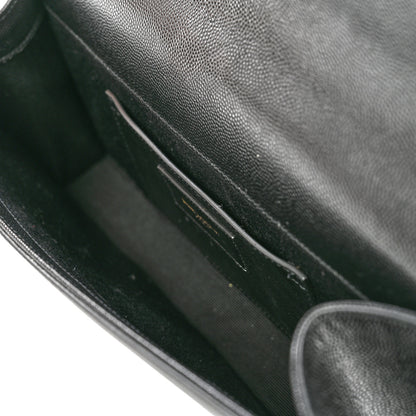 Saint Laurent Grain De Poudre Monogram Cassandre Clutch Black 11 of 13