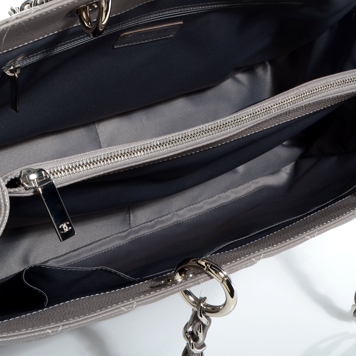 Chanel Caviar XL Grand Shopping Tote GST Grey 5 of 7