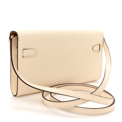 Hermes Epsom Verso Kelly Wallet To Go Nata Sesame 3 of 11