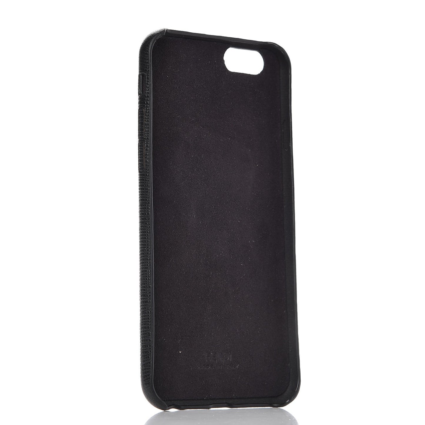 Saffiano Mink Fur Karlito iPhone 6 Case Cover Black