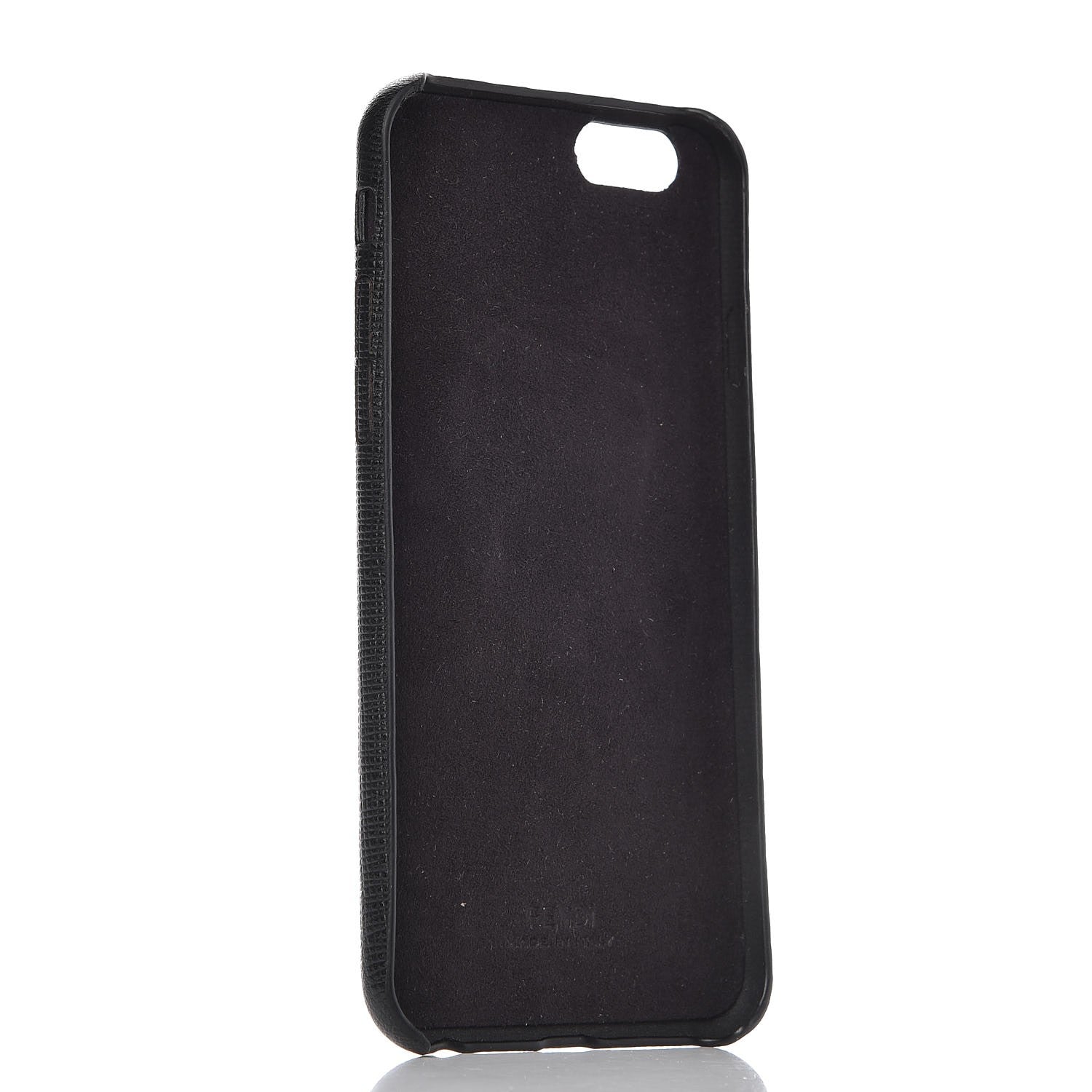 Fendi Saffiano Mink Fur Karlito iPhone 6 Case Cover Black 3 of 7