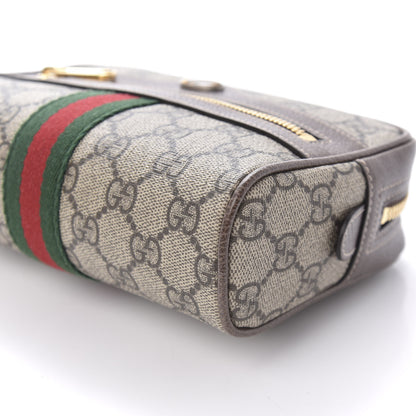 Gucci GG Supreme Monogram Web Small Ophidia Belt Bag 85 34 Dark Brown 7 of 10