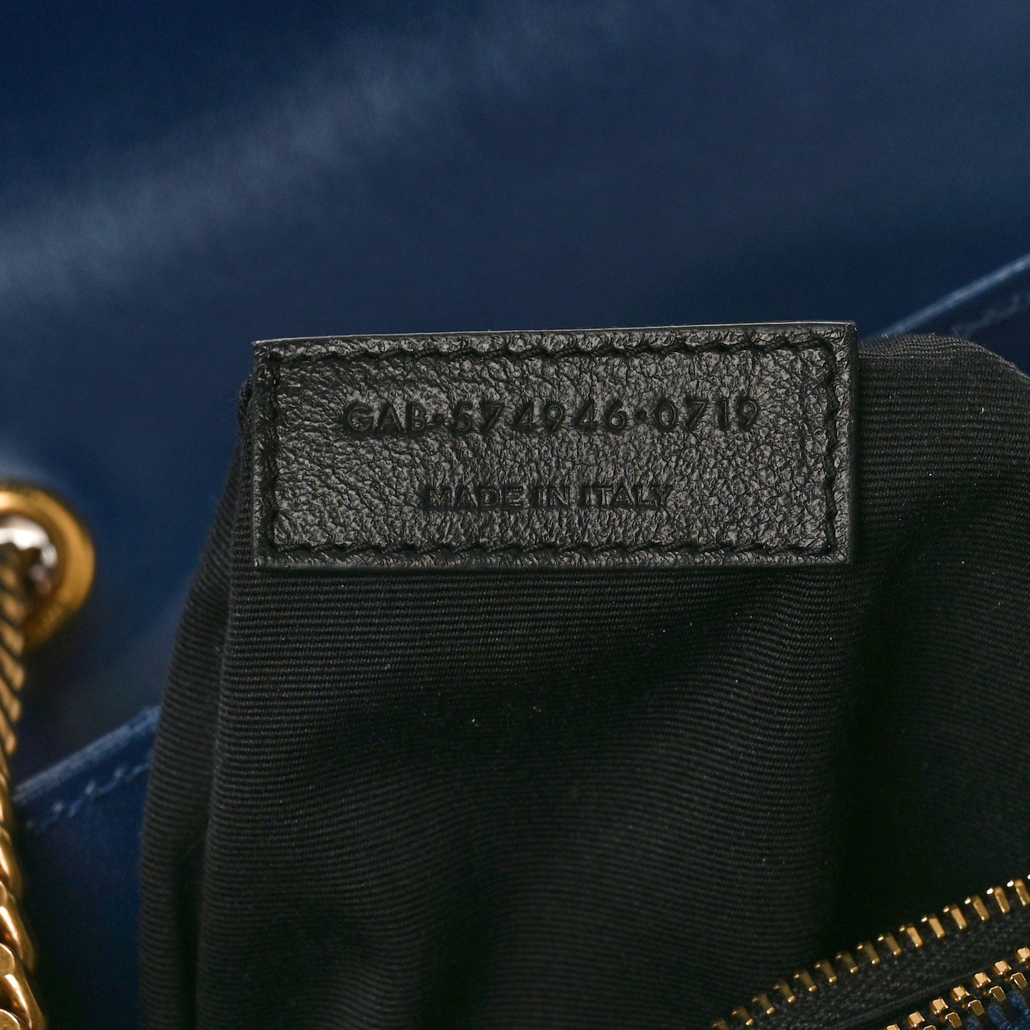 Calfskin Y Quilted Monogram Medium Loulou Chain Satchel Deep Marine