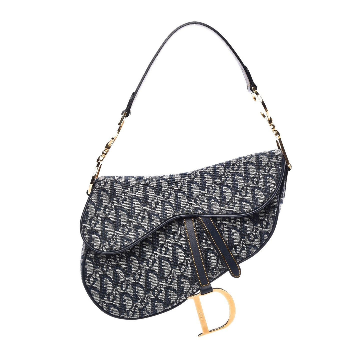 Monogram Saddle Bag Blue