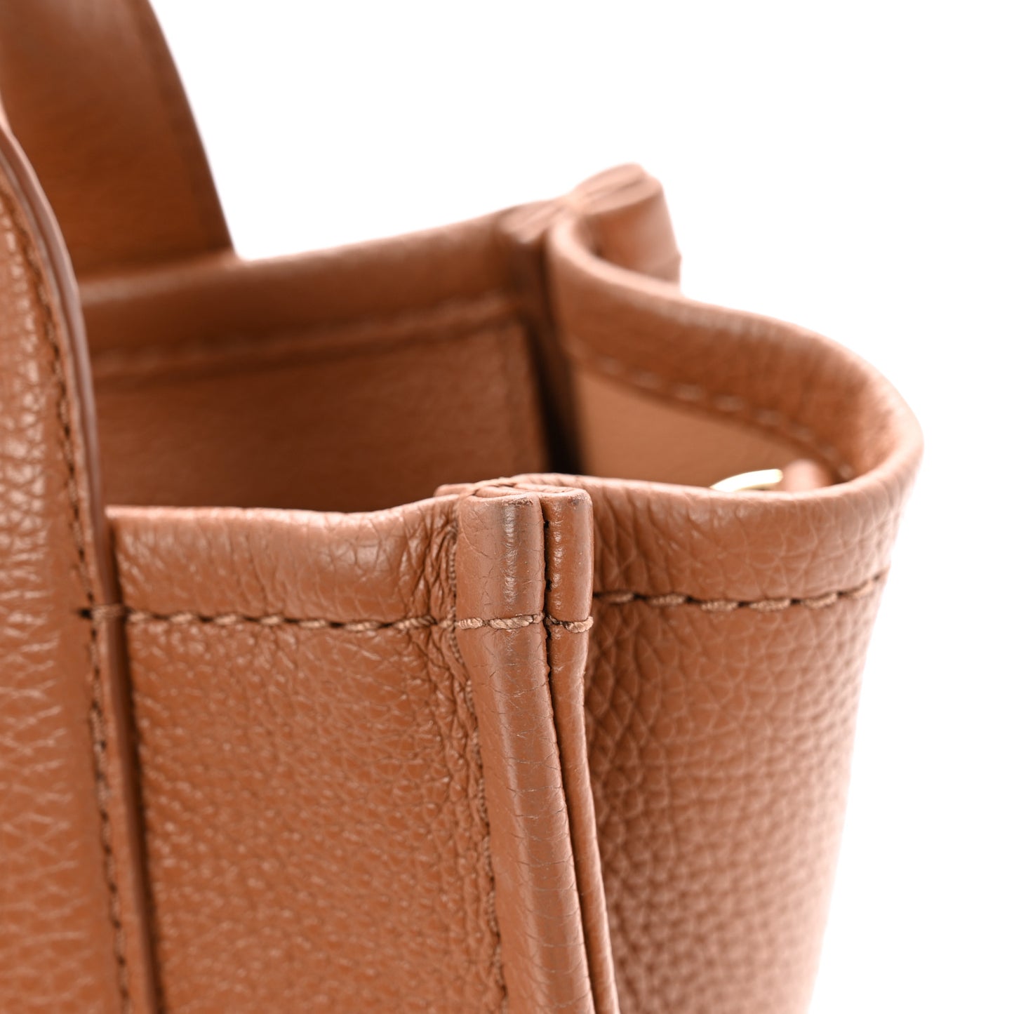 Grained Calfskin Small The Tote Bag Argan Oil