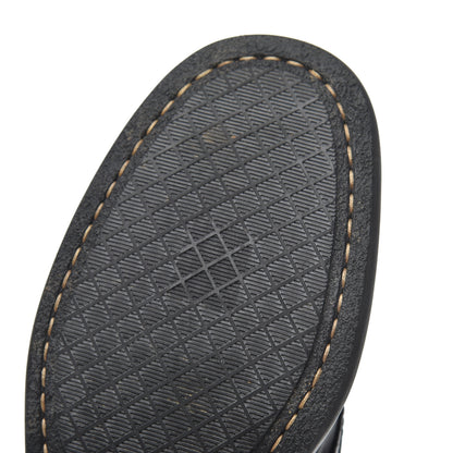 Chanel Lambskin Combat Boots 39 Black 17 of 18