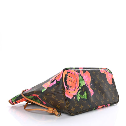 Louis Vuitton Monogram Roses Neverfull MM 4 of 10