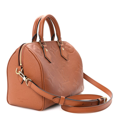 Louis Vuitton Empreinte Monogram Giant Speedy Bandouliere 25 Cognac 3 of 10