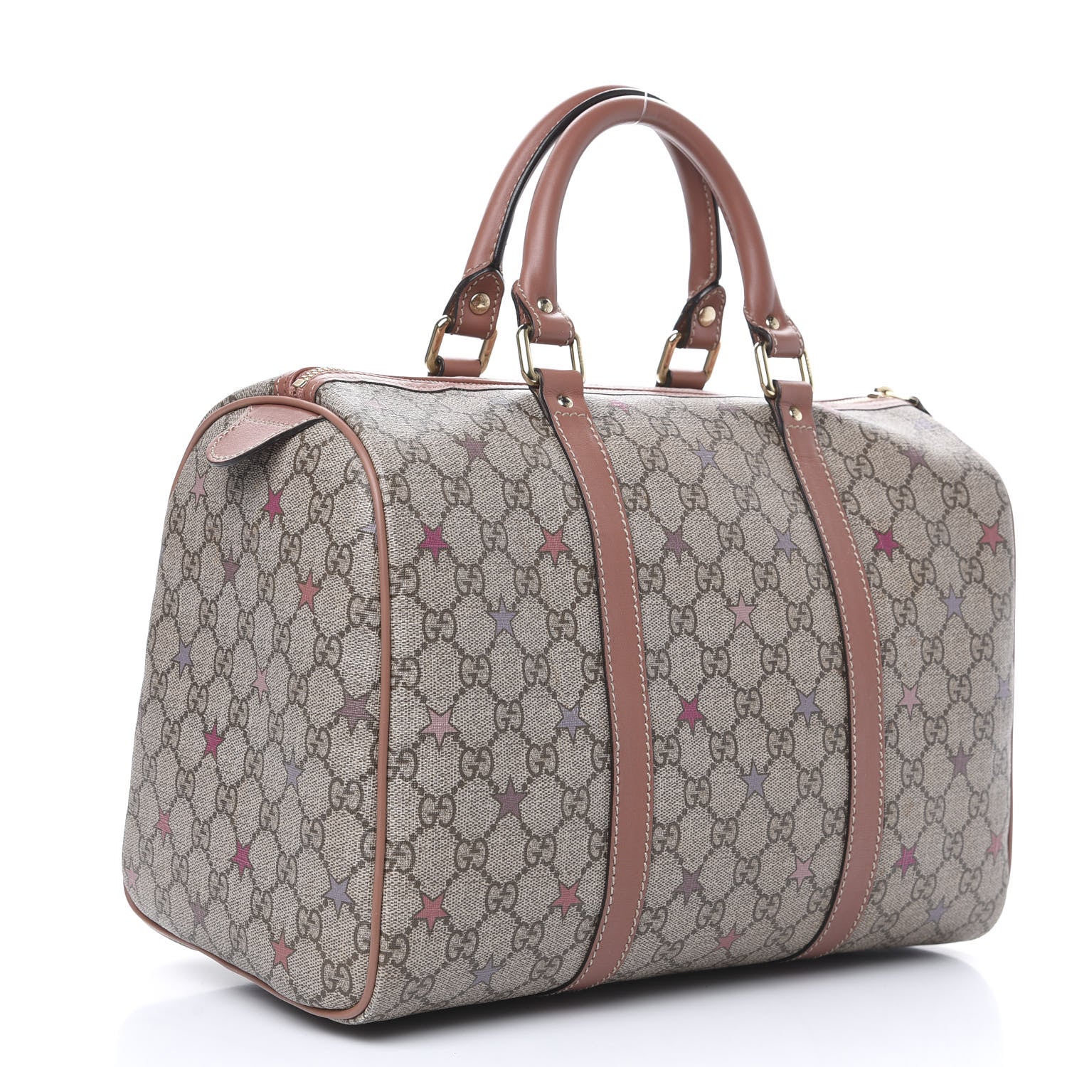 Gucci GG Supreme Stars Medium Joy Boston Pink 3 of 16