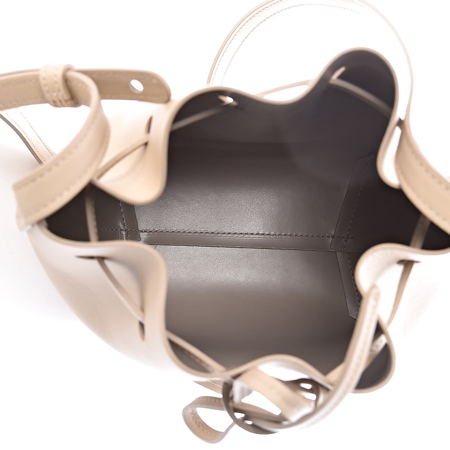 Calfskin Mini Bucket Bag Sand