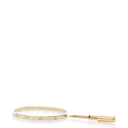 Cartier 18K Yellow Gold Small LOVE Bracelet 16 4 of 5