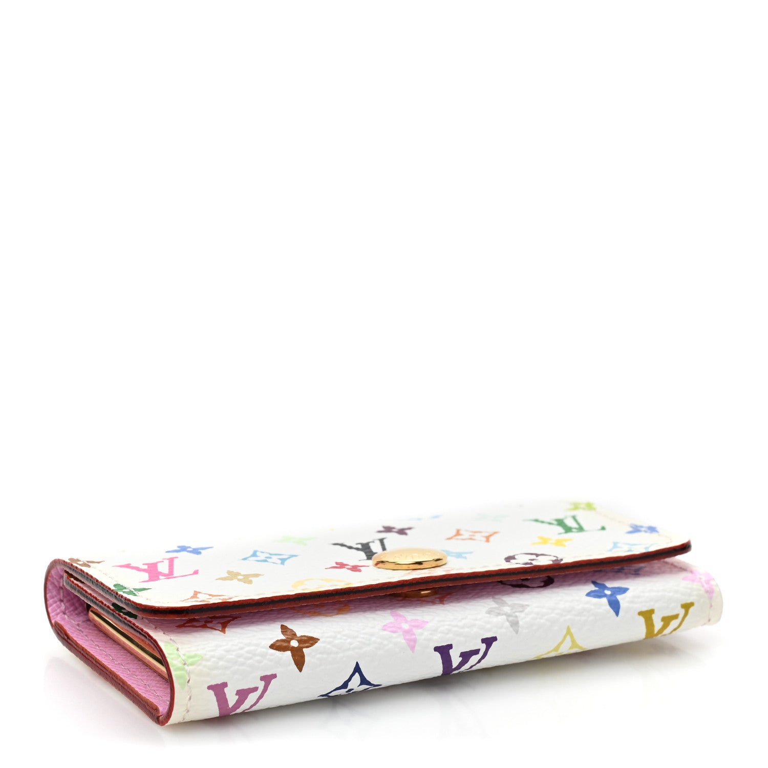Louis Vuitton Monogram Multicolor Multicles 4 Key Holder White Litchi 4 of 9