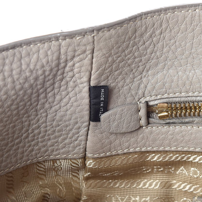 Prada Vitello Daino Side Pocket Hobo Pomice 7 of 17