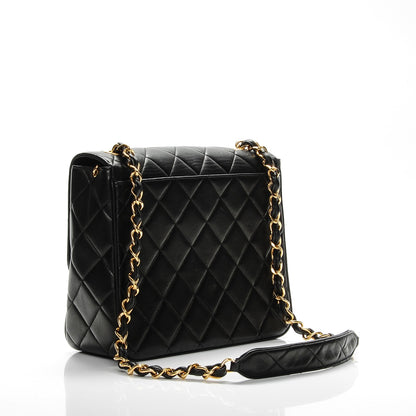 Chanel Lambskin Quilted Medium Single Flap Black 3 of 10
