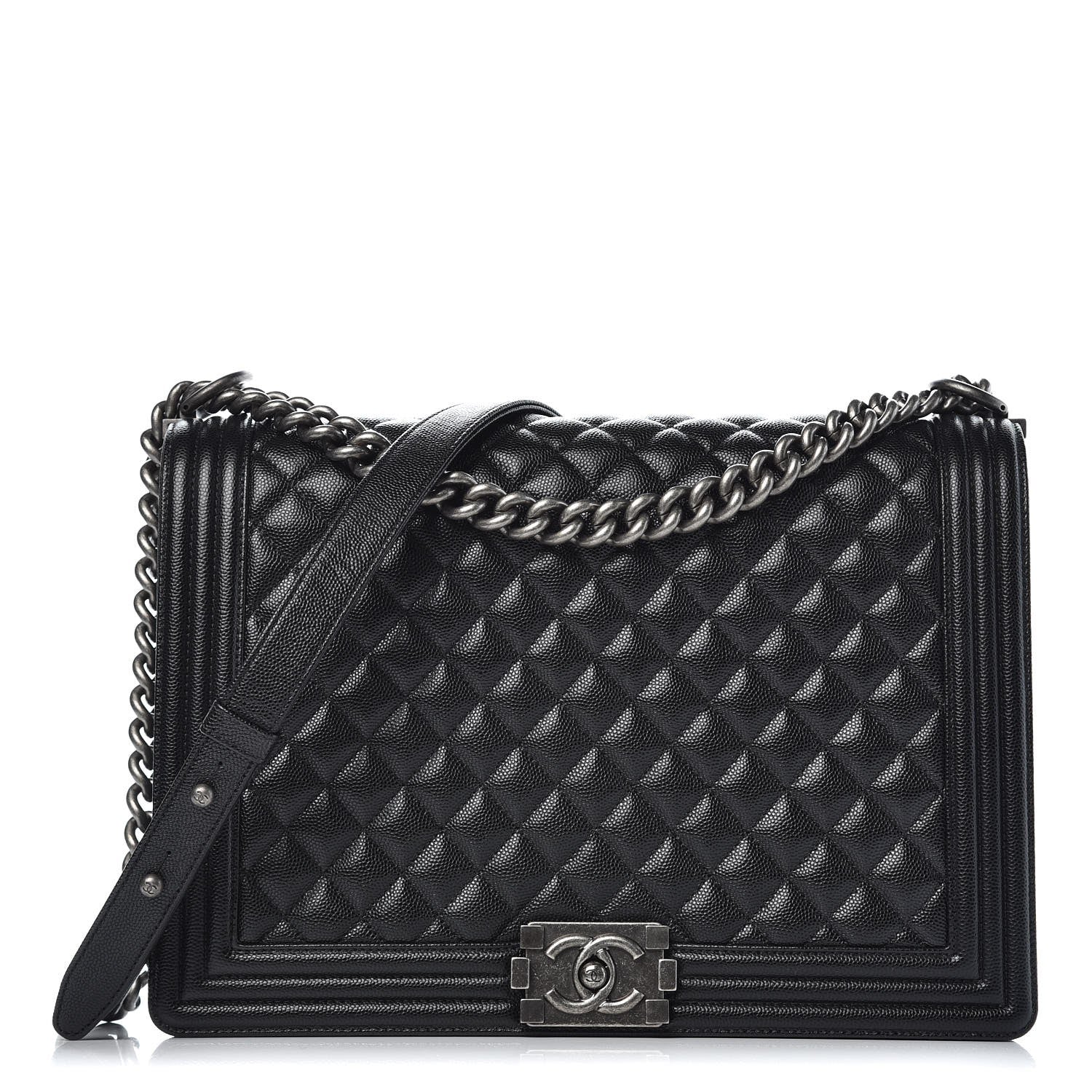 Chanel Caviar Quilted Large Boy Flap Black 1 of 8
