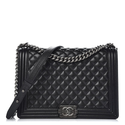 Chanel Caviar Quilted Large Boy Flap Black 1 of 8
