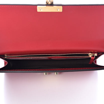 Gucci Guccissima Padlock Clutch Hibiscus Red 5 of 8