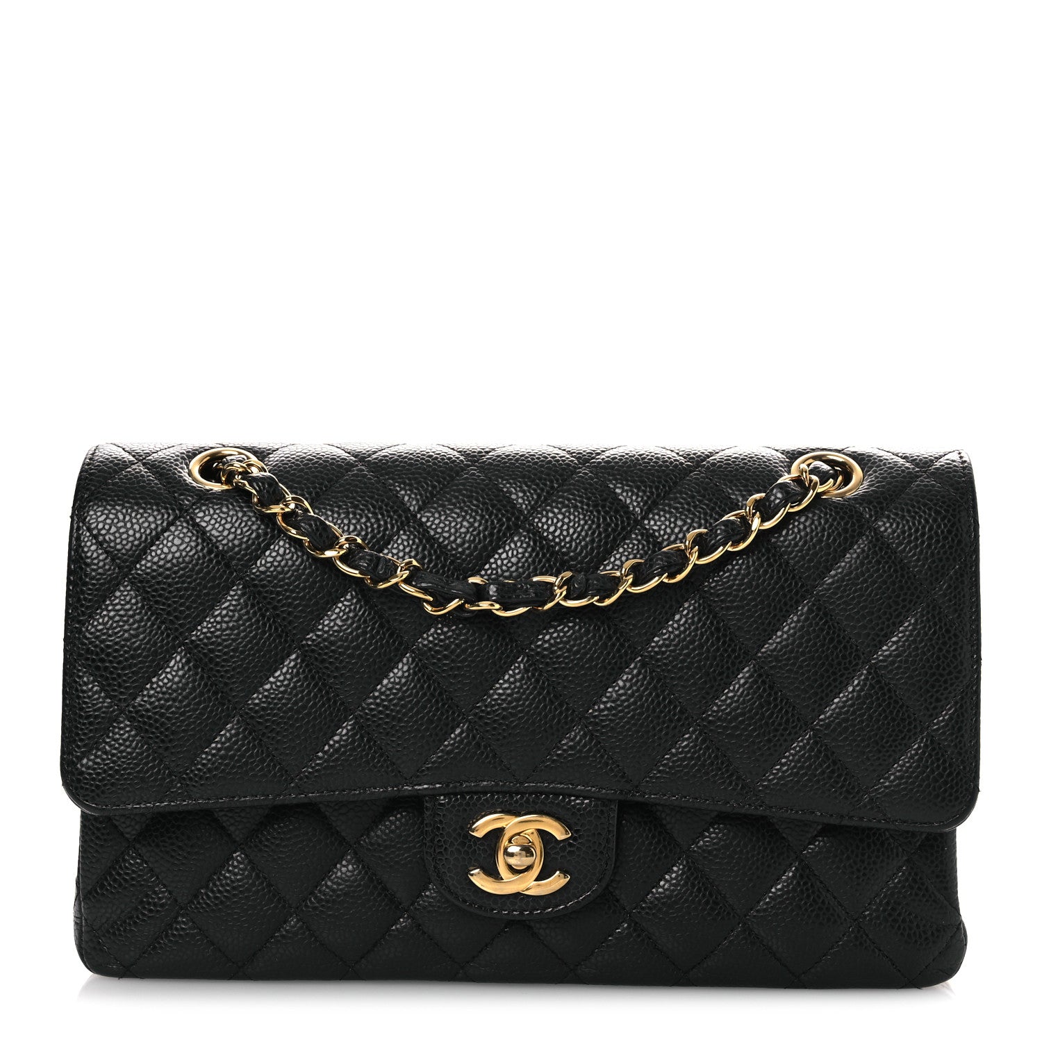 Chanel Caviar Quilted Medium Double Flap Black 1 of 15