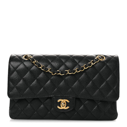 Chanel Caviar Quilted Medium Double Flap Black 1 of 15