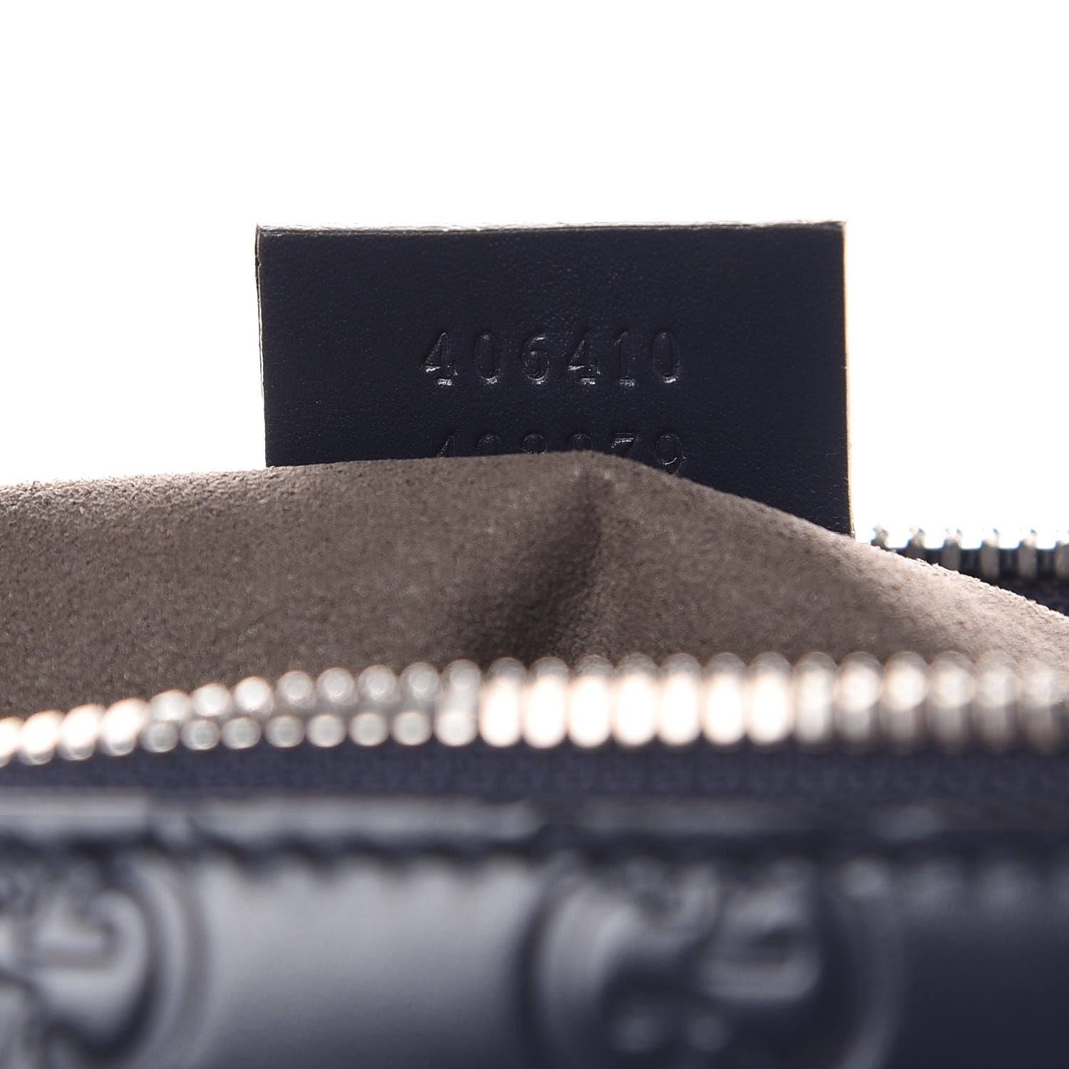 Gucci Guccissima Signature Small Messenger Bag Blue 7 of 10