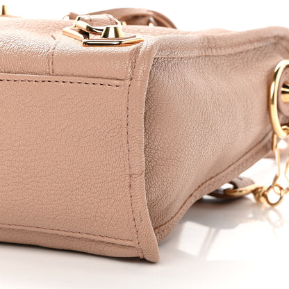 Balenciaga Chevre Gold Metallic Edge Hardware S City Rose Des Sables 10 of 16