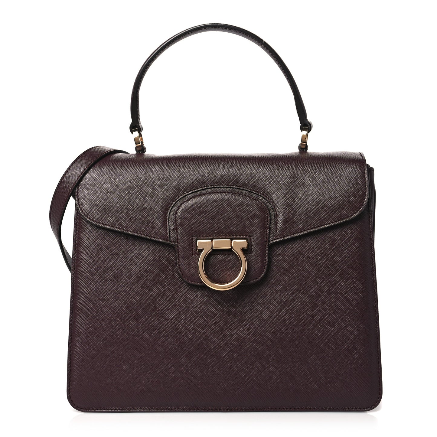 Pebbled Calfskin Katia Top Handle Satchel Oxford