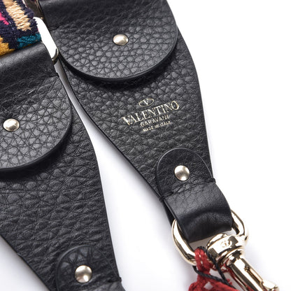 Valentino Garavani Canvas Native Couture 1975 Embroidered Rockstud Guitar Strap Multicolor 2 of 3
