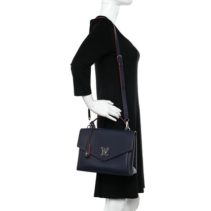 Louis Vuitton Soft Calfskin My Lockme Top Handle Marine Rouge 2 of 12