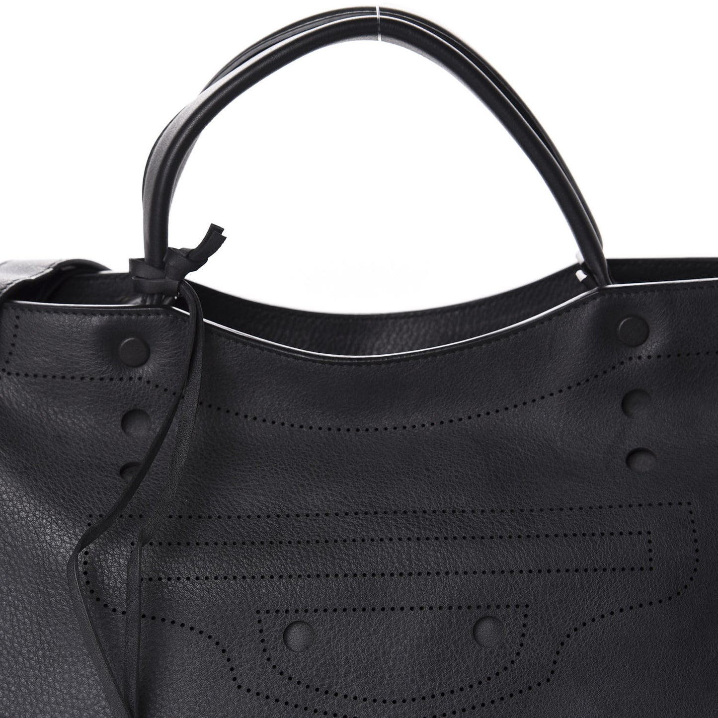 Veau Soyeux Perforated Blackout Hardware City Black