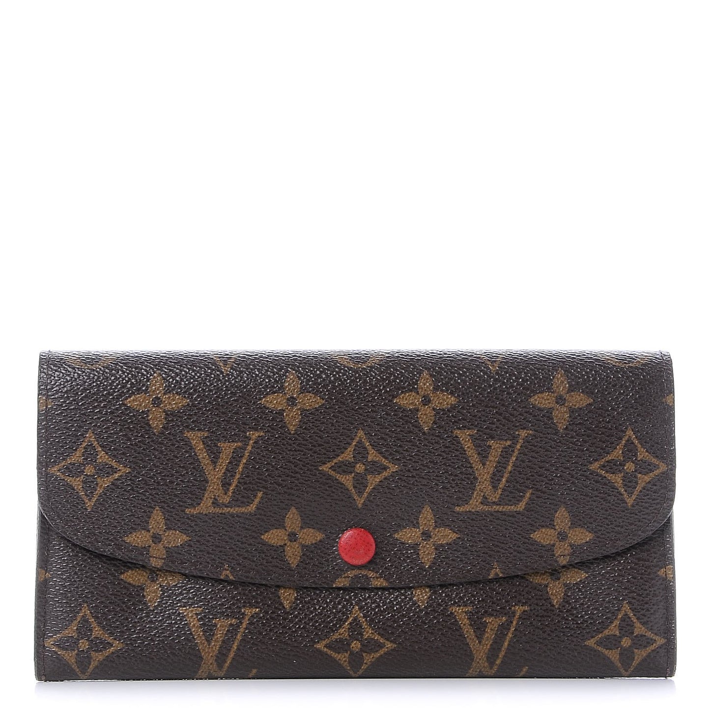 Monogram Emilie Wallet Red