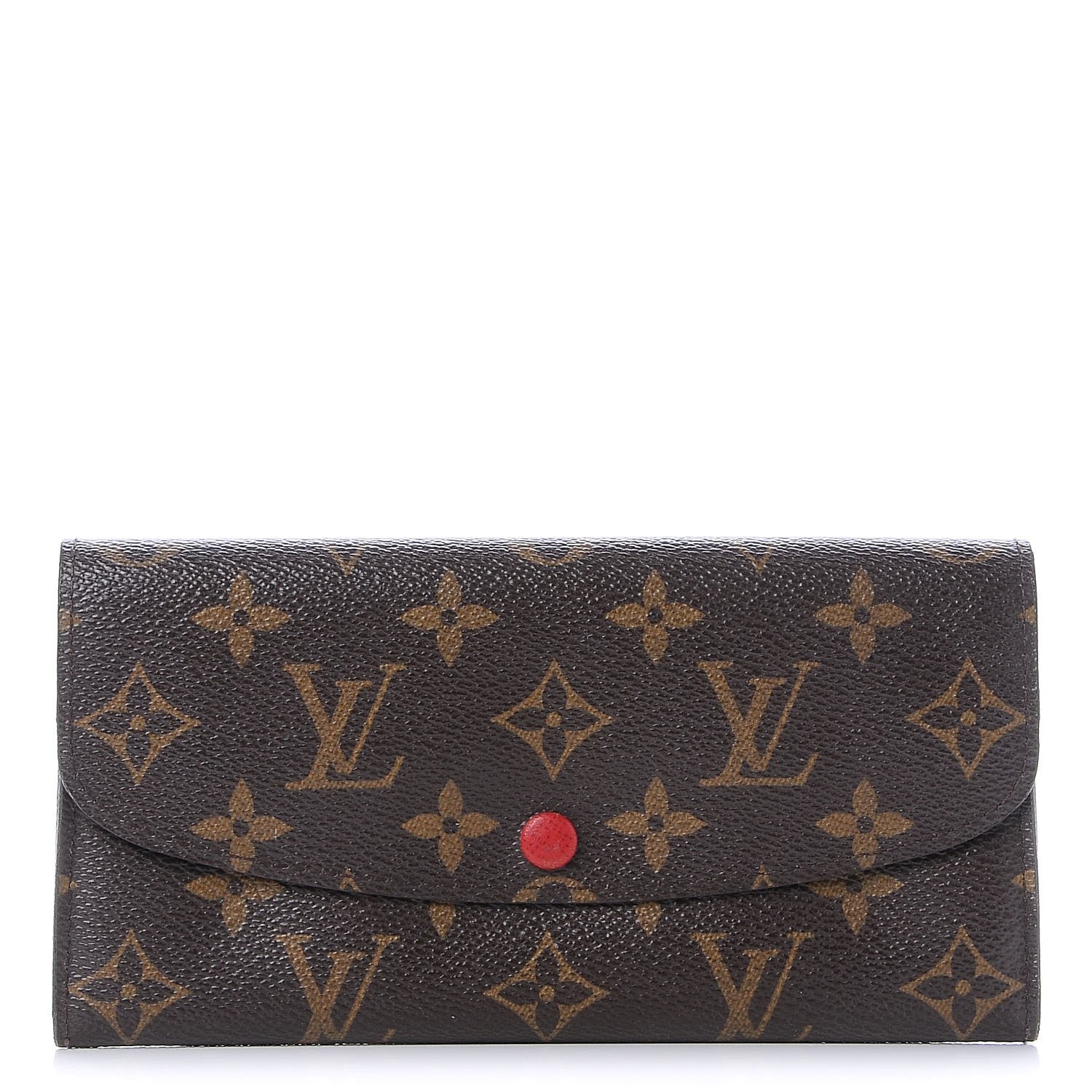 Louis Vuitton Monogram Emilie Wallet Red 1 of 8