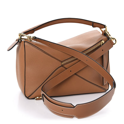 Loewe Calfskin Medium Puzzle Bag Tan 3 of 11