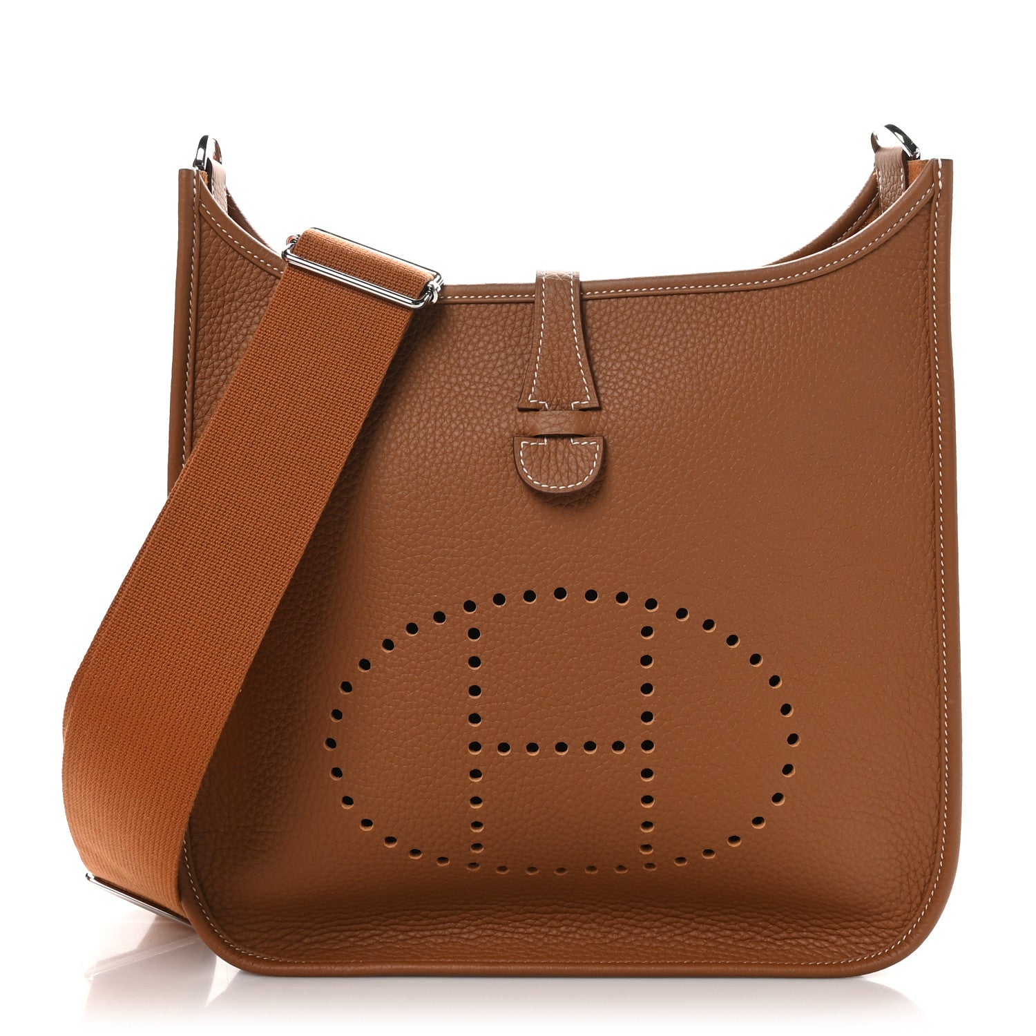 Hermes Taurillon Clemence Evelyne III PM Gold 1 of 11