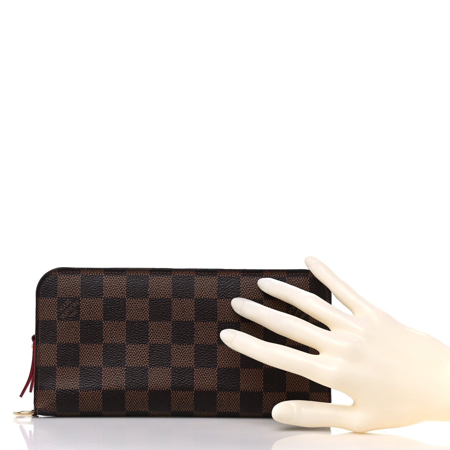 Louis Vuitton Damier Ebene Insolite Wallet Rouge 2 of 16
