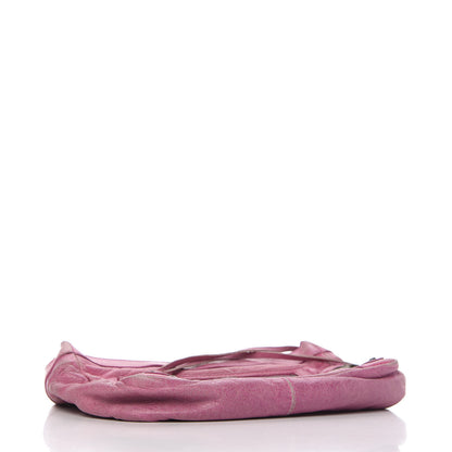 Balenciaga Chevre Classic Hardware Porte Toilette Makeup Clutch Magenta 4 of 10