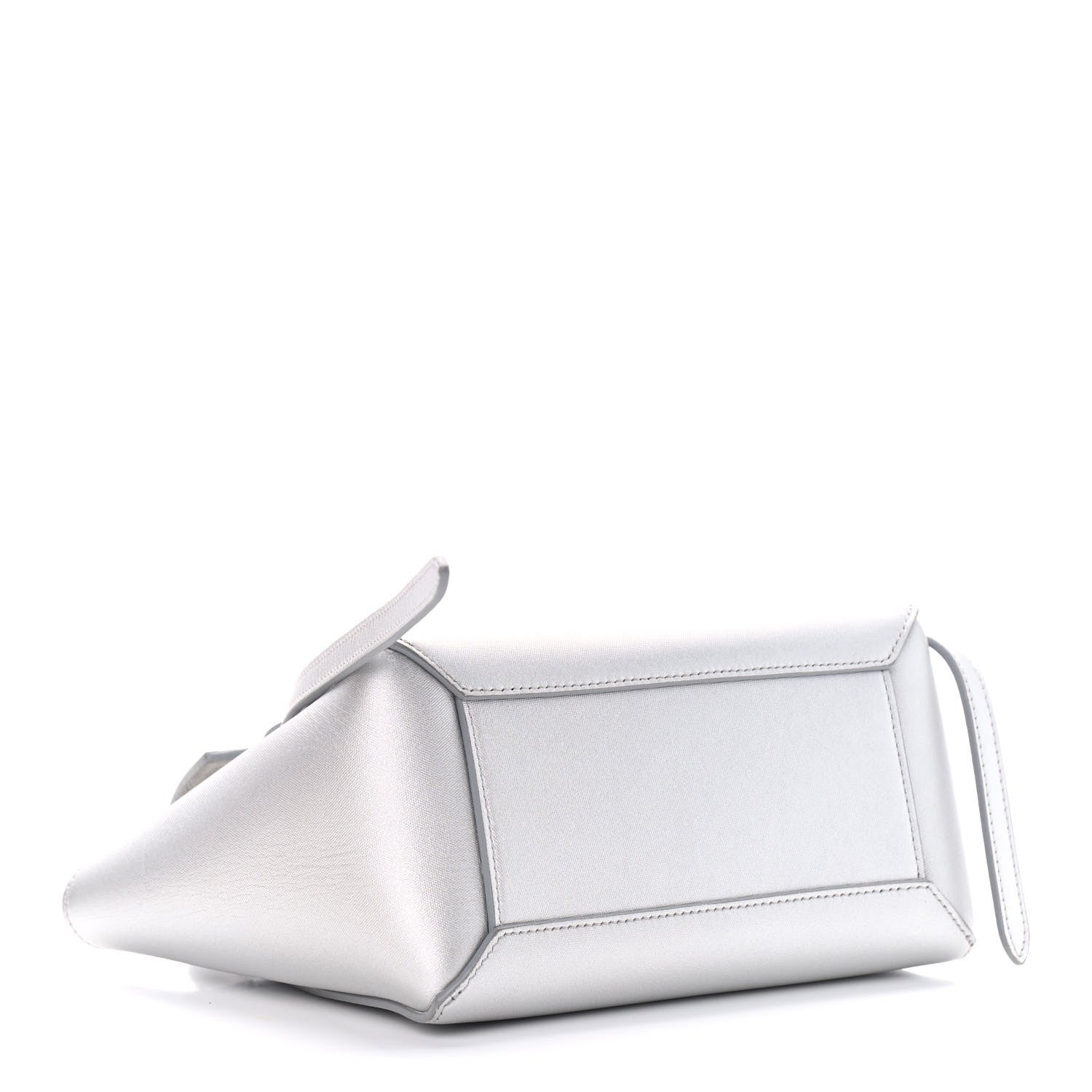 Celine Laminated Calfskin Nano Belt Bag Silver 4 of 9