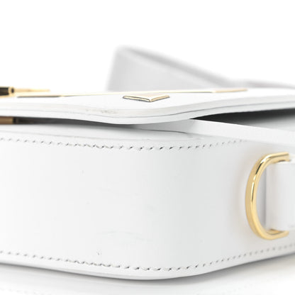 Off-White Calfskin Metallic Mini Binder Clip Crossbody White Gold 10 of 10