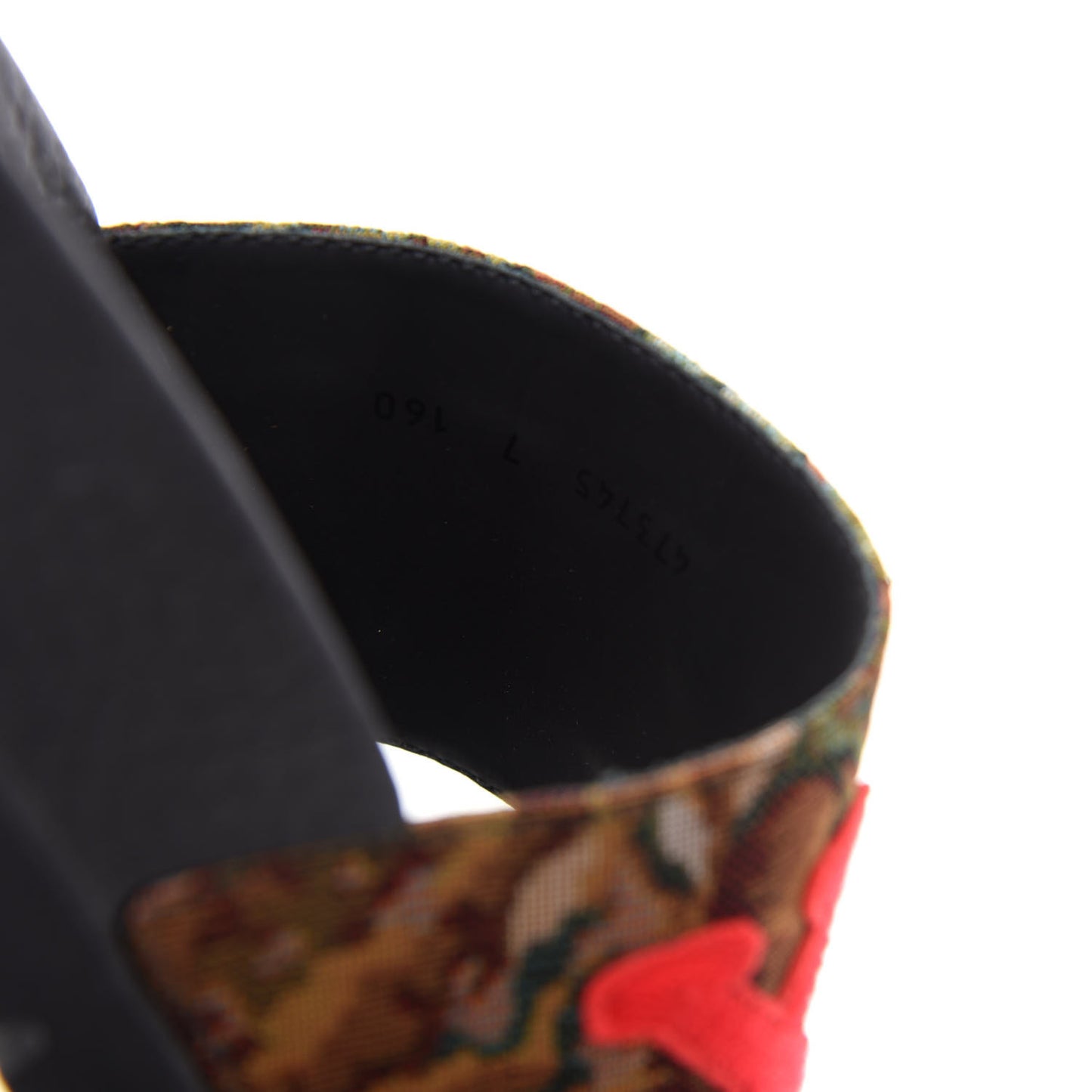 Brocade Floral Mens Pursuit Lug Sole Slide Sandals 7 Multicolor