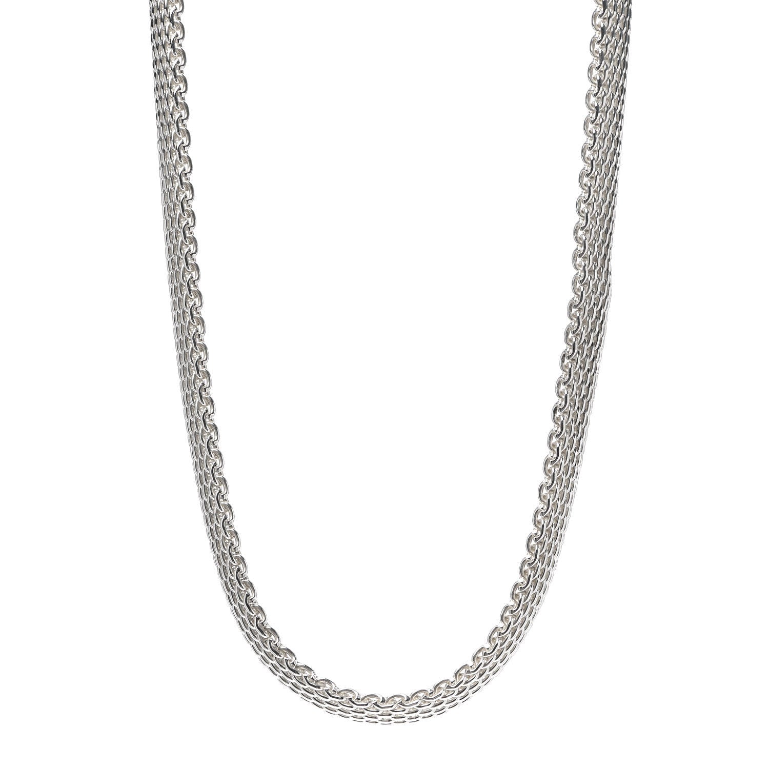 Tiffany Sterling Silver Somerset Mesh Necklace 1 of 5
