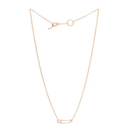 Hermes 18K Rose Gold Chaine d'Ancre Mini Punk Necklace ST 3 of 5