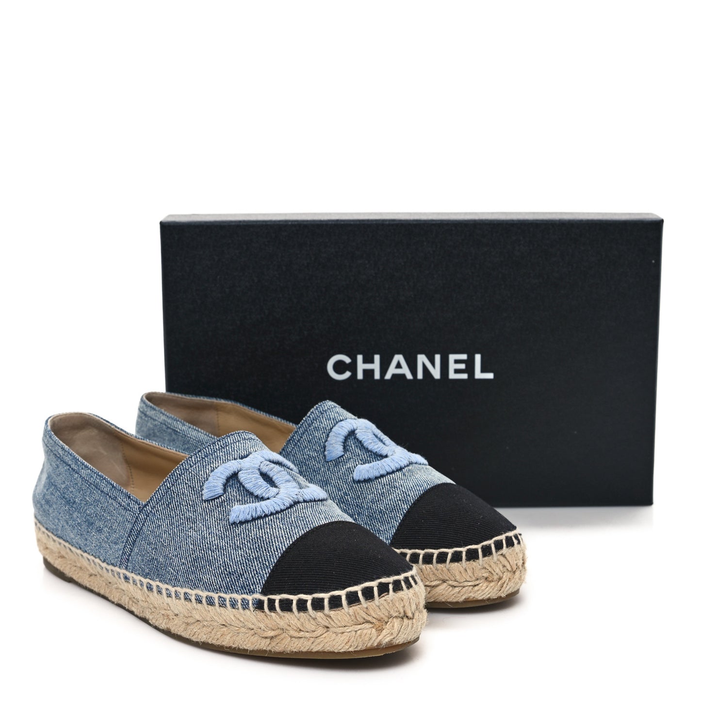 Denim CC Espadrilles 39 Blue Black