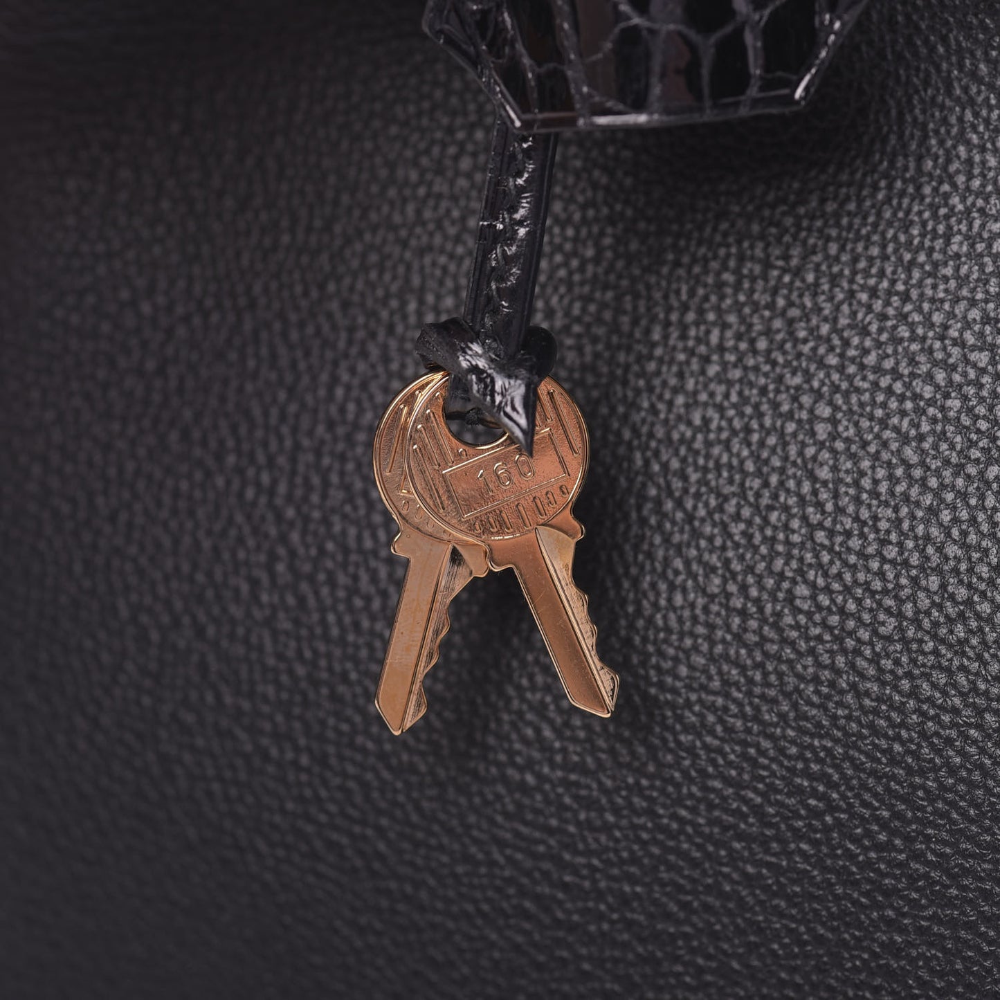 Taurillon Novillo Shiny Niloticus Crocodile Birkin Touch 25 Black